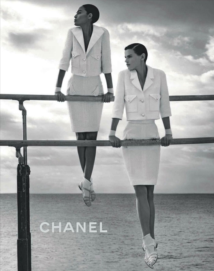 Saskia de Brauw & Joan Smalls for Chanel Spring 2012 Campaign by Karl Lagerfeld