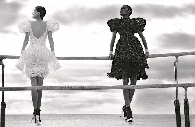 Saskia de Brauw & Joan Smalls for Chanel Spring 2012 Campaign by Karl Lagerfeld
