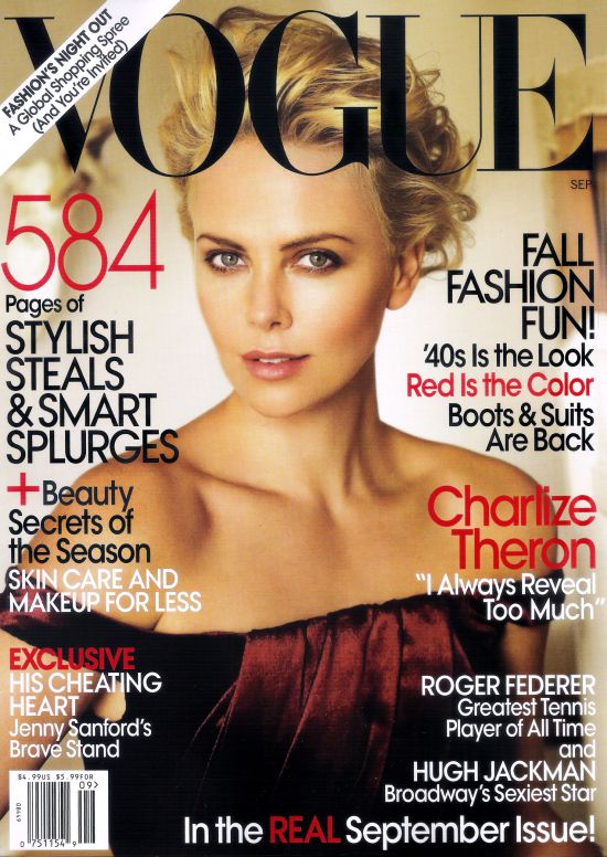 Vogue US September 2009 – Charlize Theron by Mario Testino