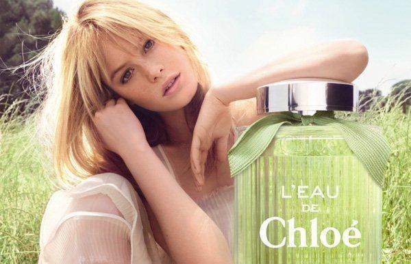 Camille Rowe for Chloé “L’eau De Chloé” Fragrance Campaign by Camilla Akrans