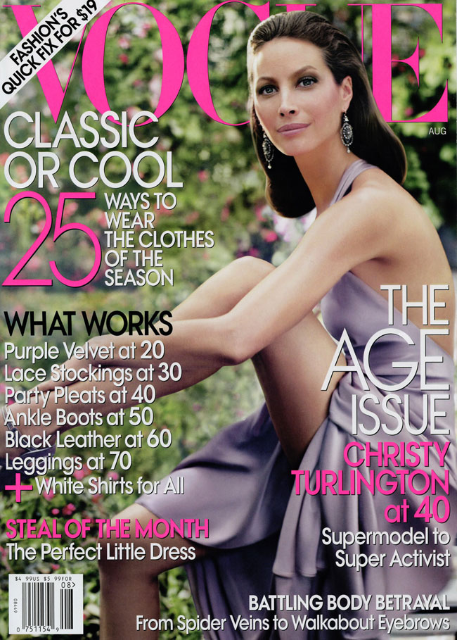 US Vogue August 2009 – Christy Turlington