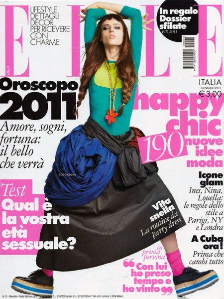 Elle Italia January 2011 Cover | Coco Rocha by Alexei Hay Elle Italia January 2011 Cover | Coco Rocha by Alexei Hay