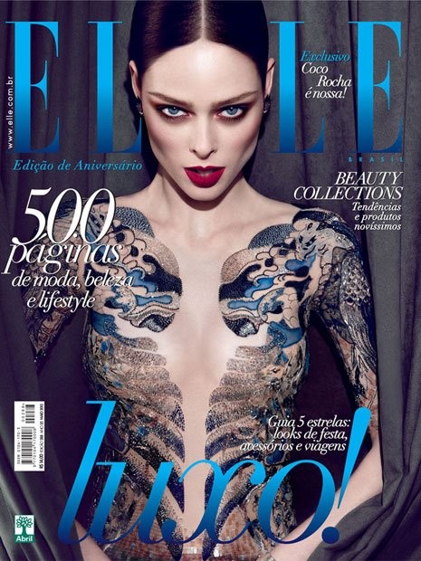 Elle Brazil May 2012 Cover | Coco Rocha by Max Abadian