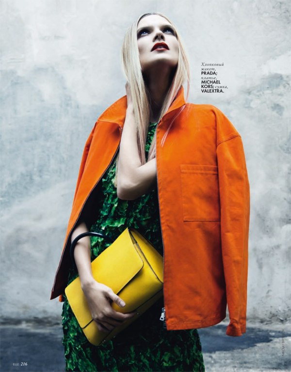 Olga Serova by Nikolay Biryukov for Elle Ukraine March 2011