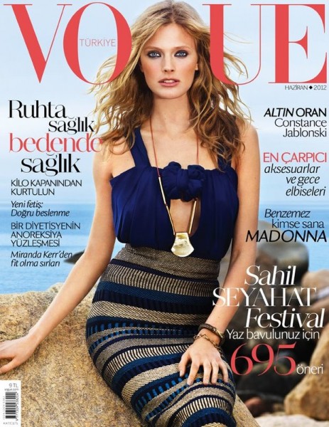 Constance Jablonski Hits the Sea in Burberry for Vogue Turkey's June Cover Constance Jablonski Hits the Sea in Burberry for Vogue Turkey's June Cover