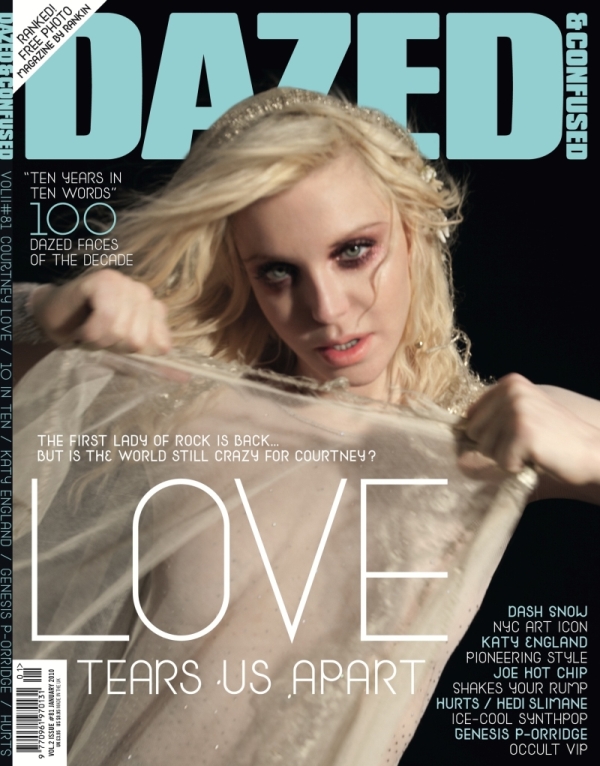 Dazed & Confused January 2010 Cover | Courtney Love by Yelena Yemchuk