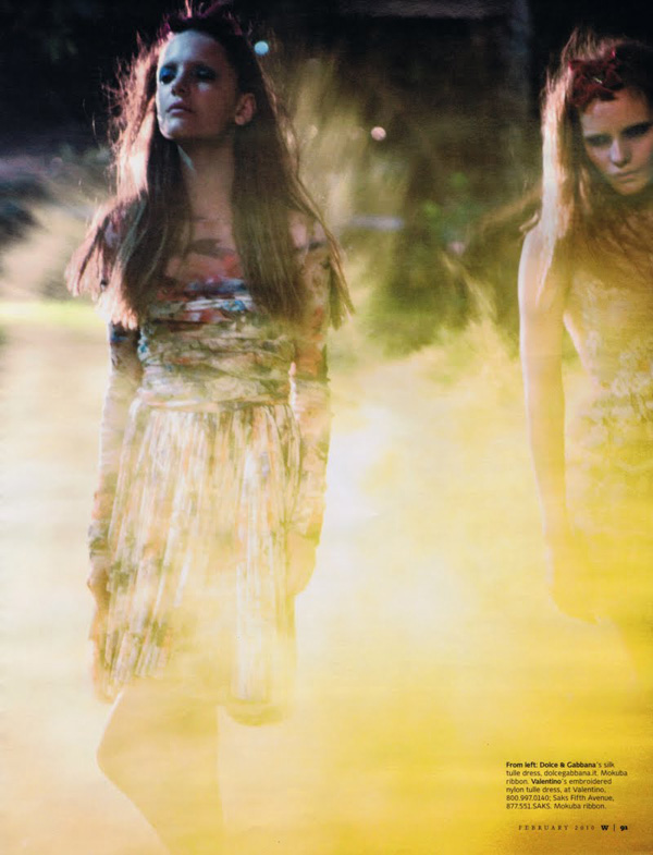 W February 2010 | Imogen & Dorothea by Craig McDean