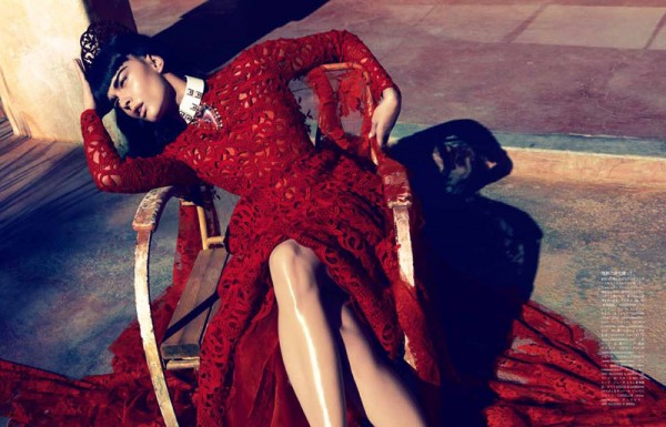 Crystal Renn by Camilla Akrans for Vogue Japan June 2012