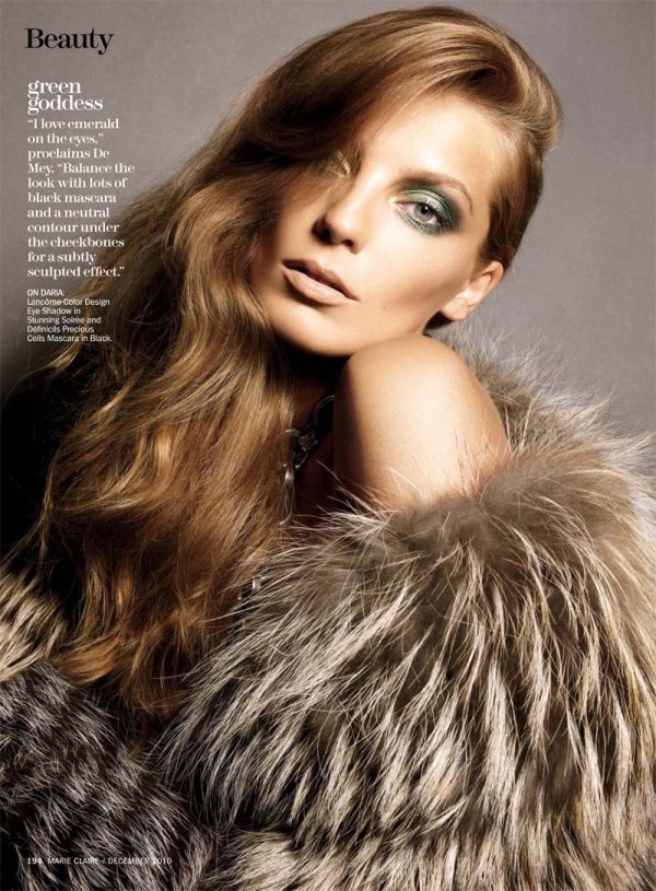 Daria Werbowy by Tesh for Marie Claire US December 2010