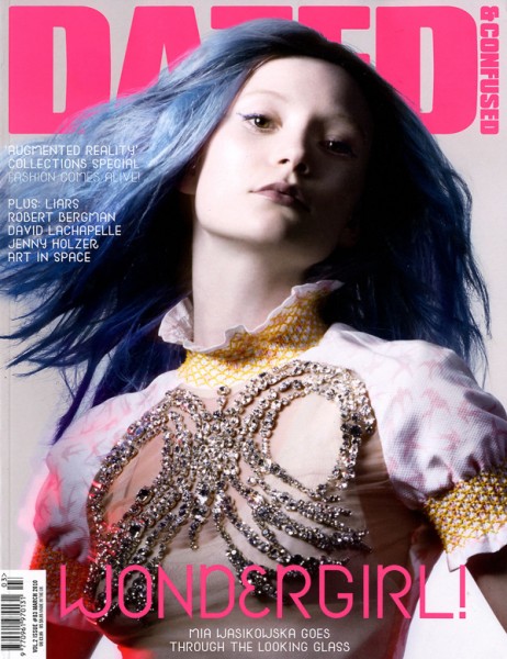 Dazed & Confused March 2010 Cover | Mia Wasikowska by Laurence Passera