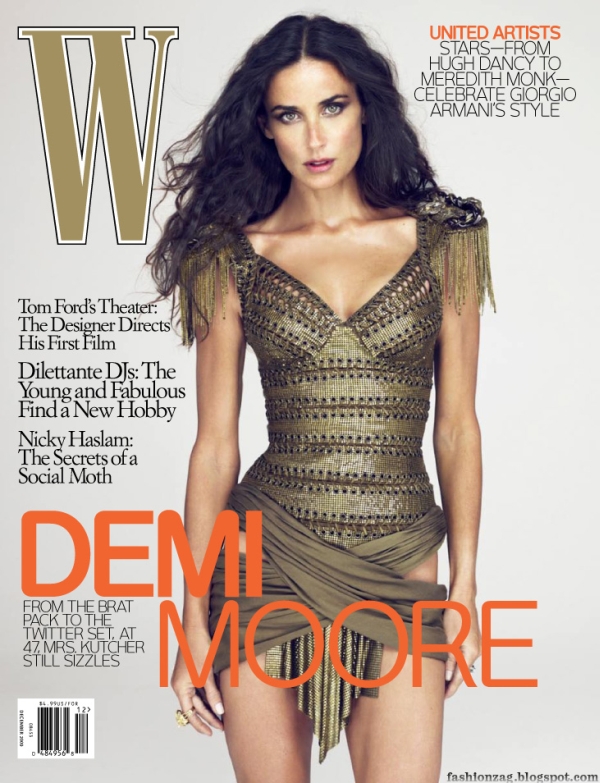 W Magazine December 2009 | Demi Moore by Mert & Marcus