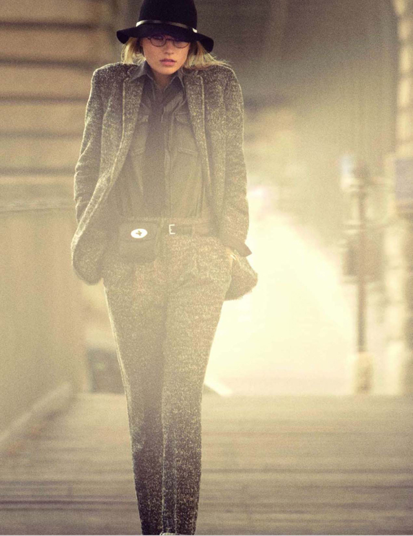 Anna Jagodzinska as Diane Keaton for Vogue Paris September