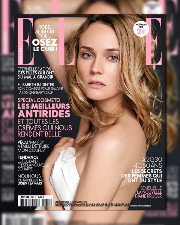 Elle France November 5, 2010 Cover | Diane Kruger