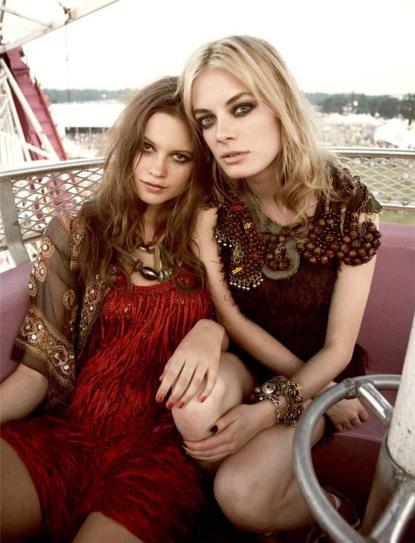 Morning Beauty | Behati Prinsloo & Julia Dunstall by Dan Martensen