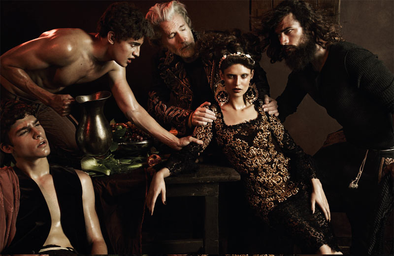 Bianca Balti Is A Baroque Goddess In Dolce Gabbana For Interview Germany Fashion Gone Rogue