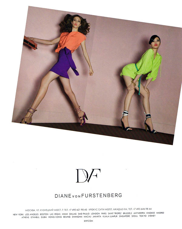Diane von Furstenberg Spring 2011 Campaign Preview | Ming Xi & Kendra Spears