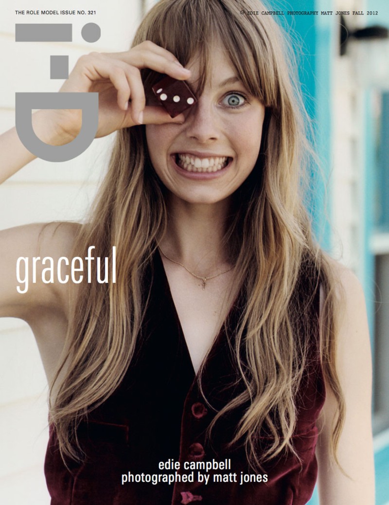 Edie Campbell Fronts the Fall 2012 Issue of i-D