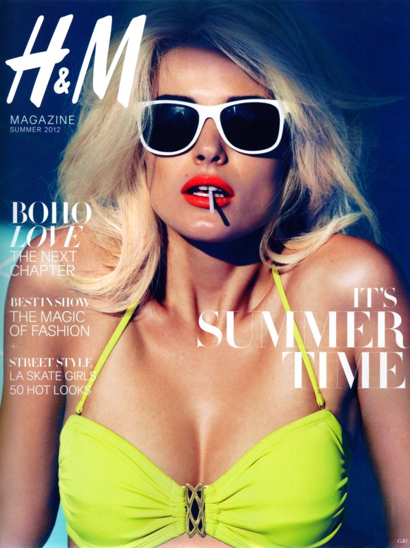 H&M Magazine Summer 2012 Cover | Edita Vilkeviciute by Camilla Akrans