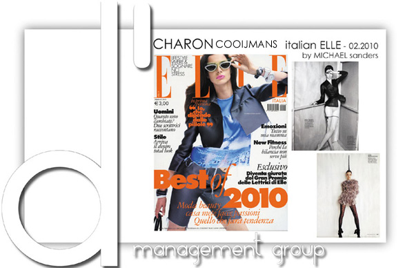Elle Italia Feb ’10 Cover | Charon Cooijmans by Michael Sanders