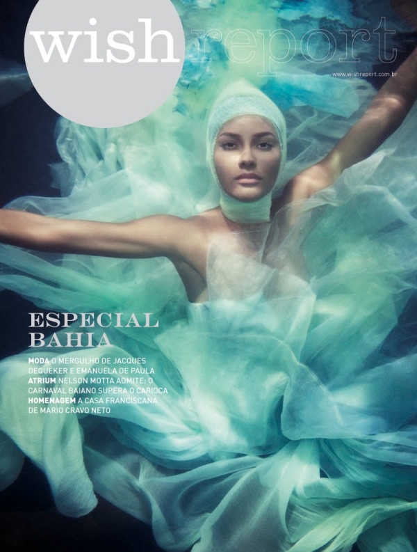 Wish Report Brazil February 2010 Cover | Emanuela de Paula by  Jacques Dequeker