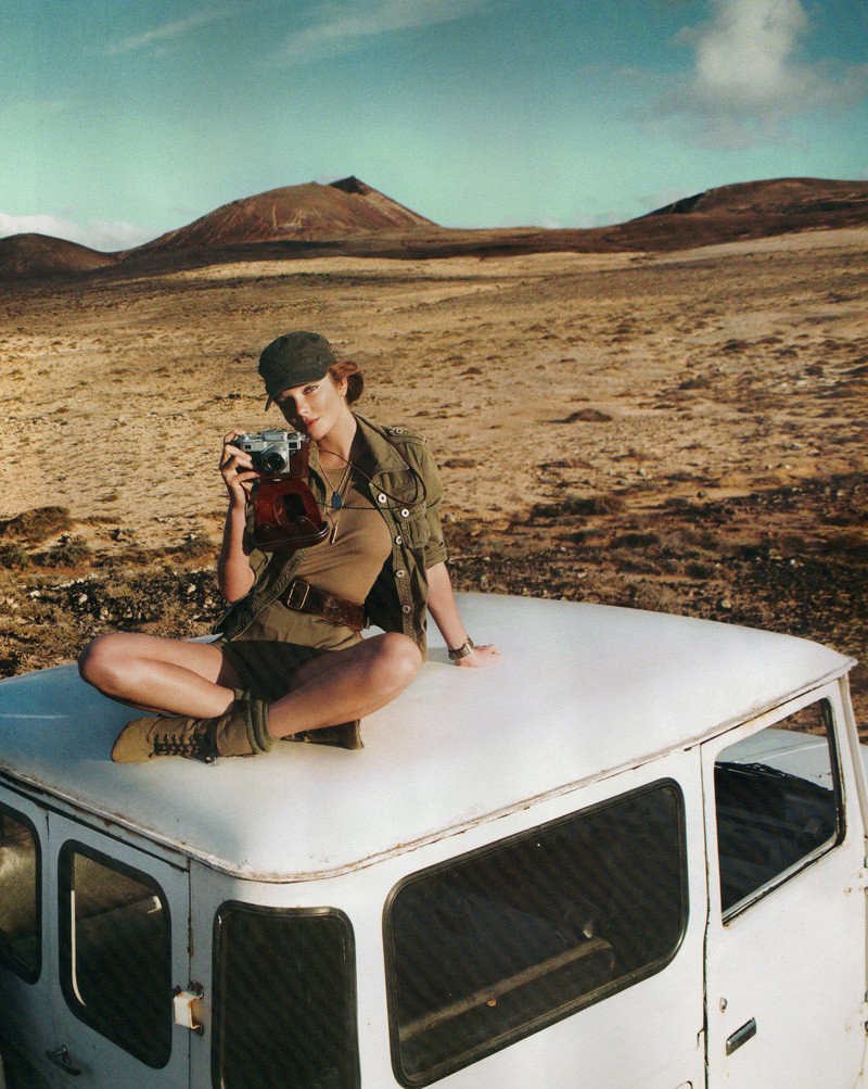 Eniko Mihalik by Cédric Buchet | Vogue Paris March