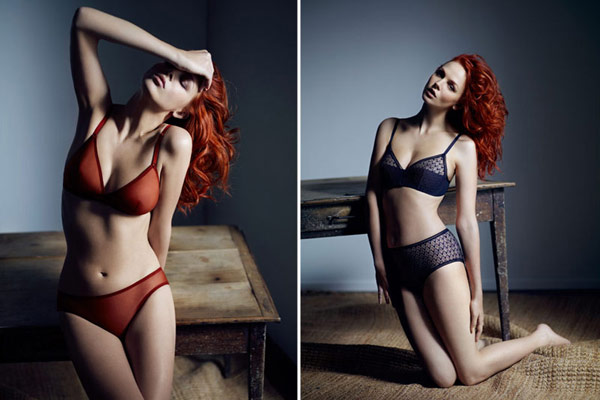 Tiah Eckhardt for Eres Lingerie’s Fall 2010 Campaign