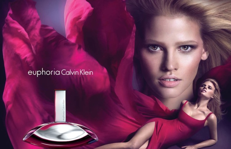 Lara Stone is Red Hot for the Calvin Klein “Euphoria” Fragrance Campaign by Mert & Marcus