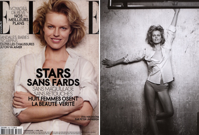Eva Herzigova in Elle France