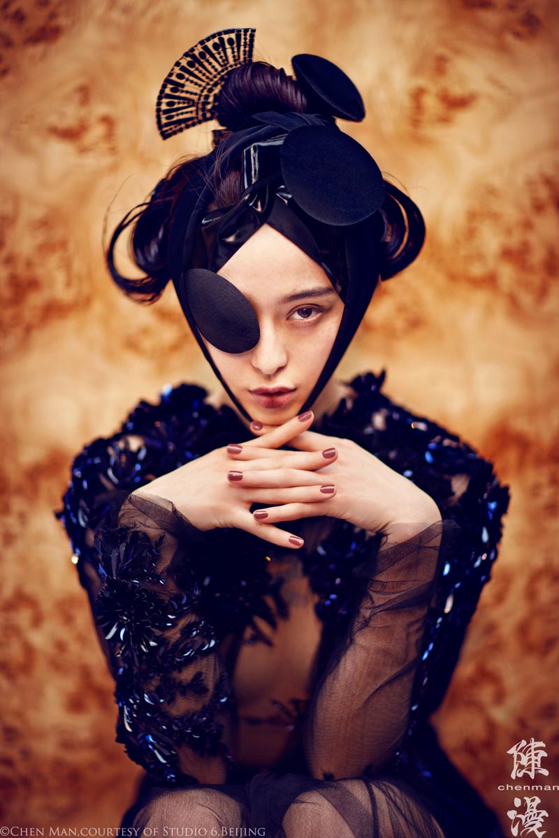 Fan Bingbing Poses for Chen Man in Embellished Style for i-D’s Fall 2012 Issue
