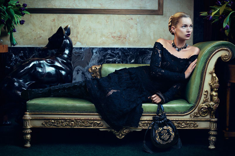 Kate Moss & Karmen Pedaru Exude Elegance in Salvatore Ferragamo’s Fall 2012 Campaign by Mikael Jansson