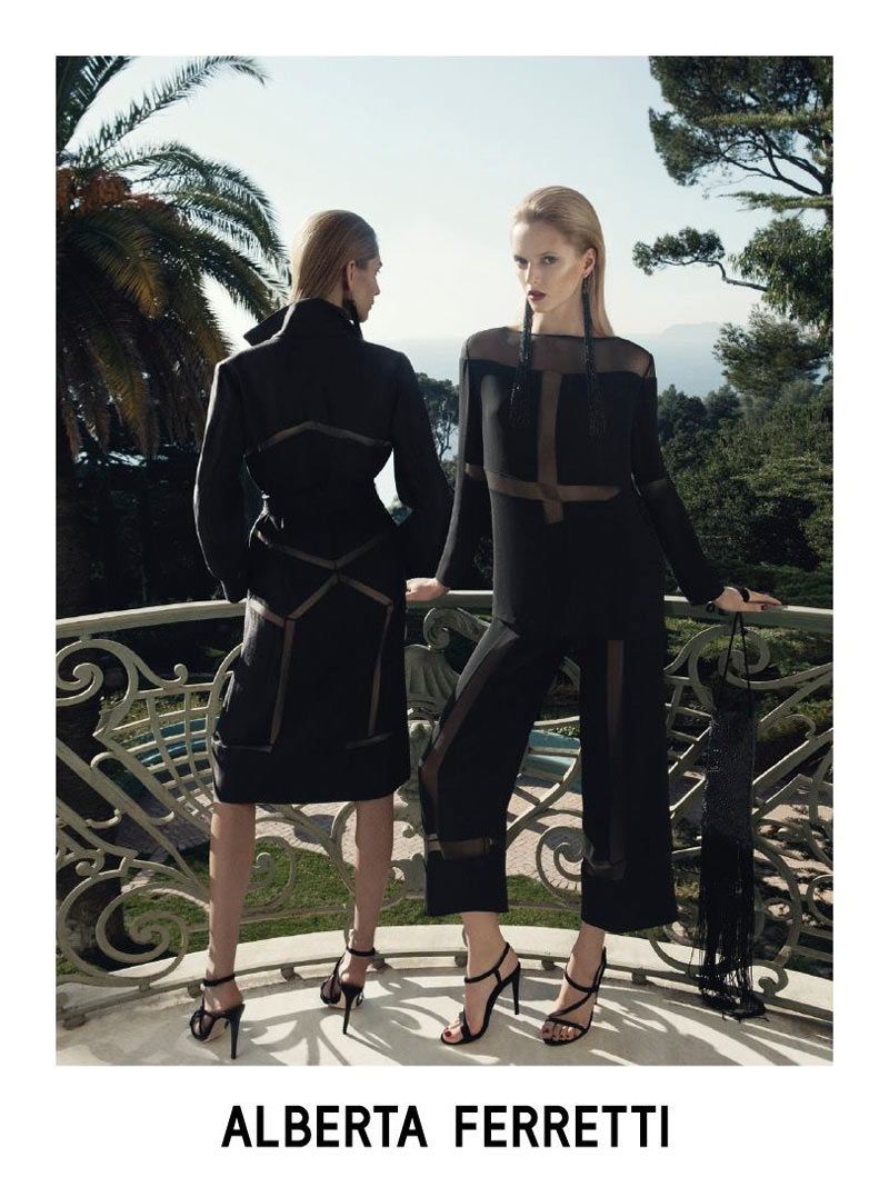 Daria Strokous & Janice Alida for Alberta Ferretti Spring 2012 Campaign by Glen Luchford