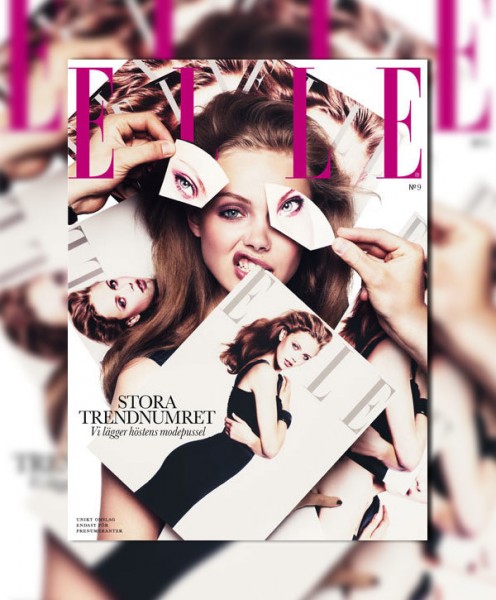 Elle Sweden September 2010 Cover | Frida Gustavvsson