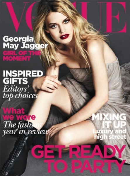 Vogue Australia December 2010 Cover | Georgia May Jagger Vogue Australia December 2010 Cover | Georgia May Jagger