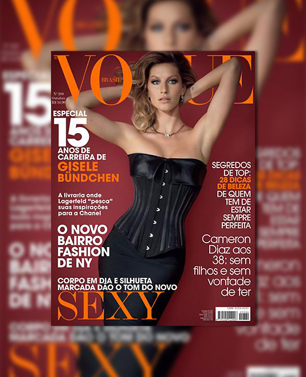 Vogue Brazil October 2010 Cover | Gisele Bundchen by Jacques Dequeker