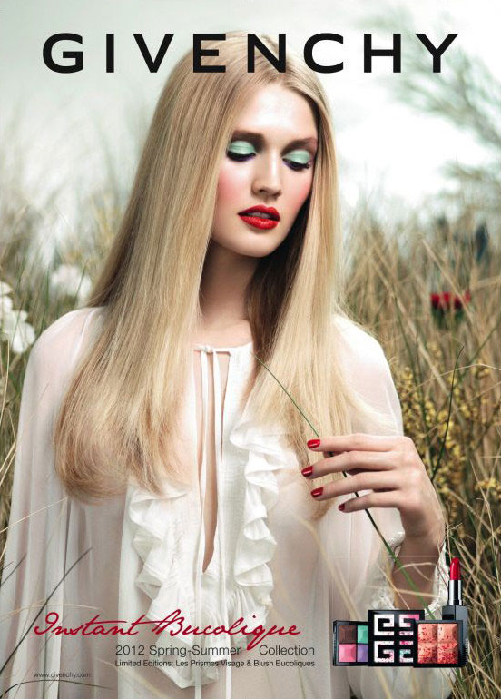 Toni Garrn for Givenchy Beauty Spring 2012 Campaign