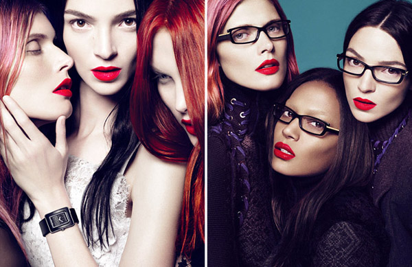 Givenchy Fall 2010 Campaign | Mariacarla Boscono, Catherine McNeil, Malgosia Bela & Joan Smalls by Mert & Marcus