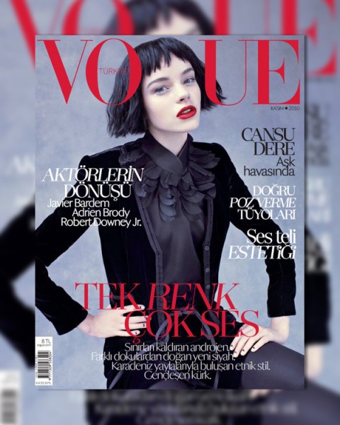 Vogue Turkey November 2010 Cover | Gwen Loos by Mariano Vivanco Vogue Turkey November 2010 Cover | Gwen Loos by Mariano Vivanco