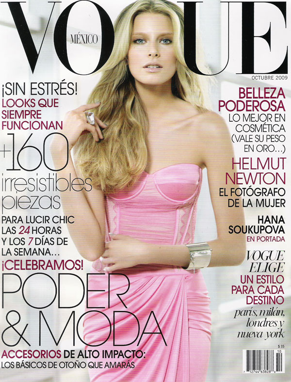 Vogue Mexico October 2009 – Hana Soukupova by Sarah Silver
