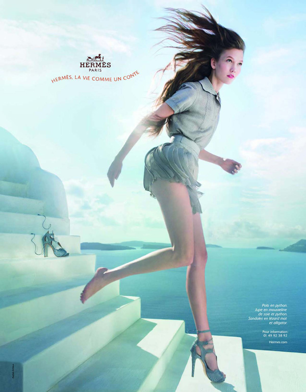 Hermès S/S ’10 Campaign Preview | Karlie Kloss by Paolo Roversi