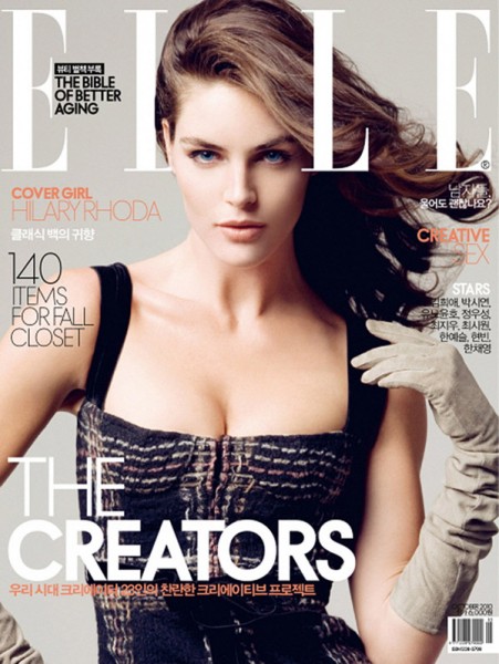 Elle Korea October 2010 Cover | Hilary Rhoda by Ryan Yoon Elle Korea October 2010 Cover | Hilary Rhoda by Ryan Yoon
