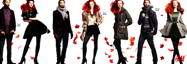 Karen Elson and Patrick Petitjean for H&M