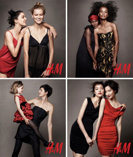 H&M Holiday 2010 Campaign | Mariacarla Boscono, Liya Kebede & Stella Tennant H&M Holiday 2010 Campaign | Mariacarla Boscono, Liya Kebede & Stella Tennant