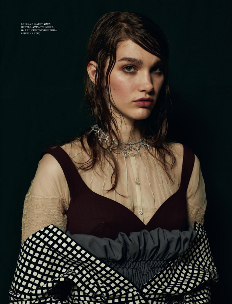 Irina Nikolaeva by Natalia Alaverdian for Harper’s Bazaar Russia May 2012