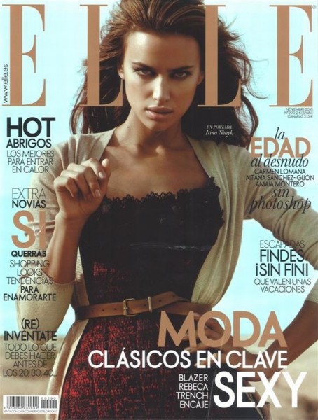 Elle Spain November 2010 Cover | Irina Shayk by Santiago Esteban Elle Spain November 2010 Cover | Irina Shayk by Santiago Esteban