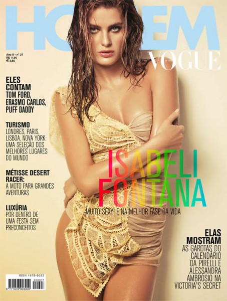 Vogue Homme Brazil December 2009 Cover | Isabeli Fontana by Jacques Dequeker