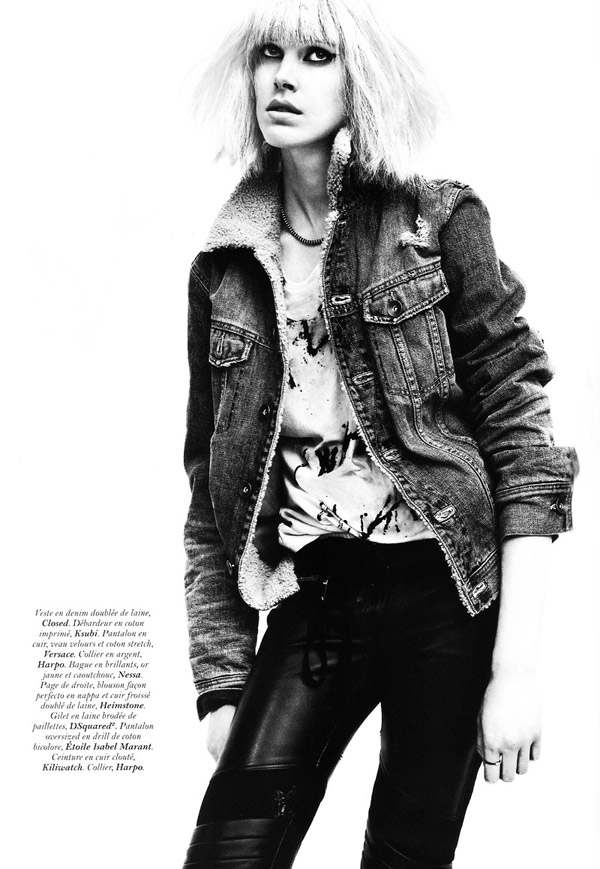 Iselin Steiro by David Sims in Roller Girl | Vogue Paris November 2010