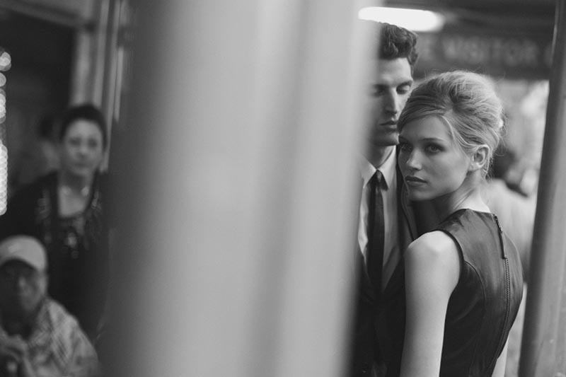 Peter Lindbergh Captures J. Lindeberg’s Fall 2012 Collection in Times Square