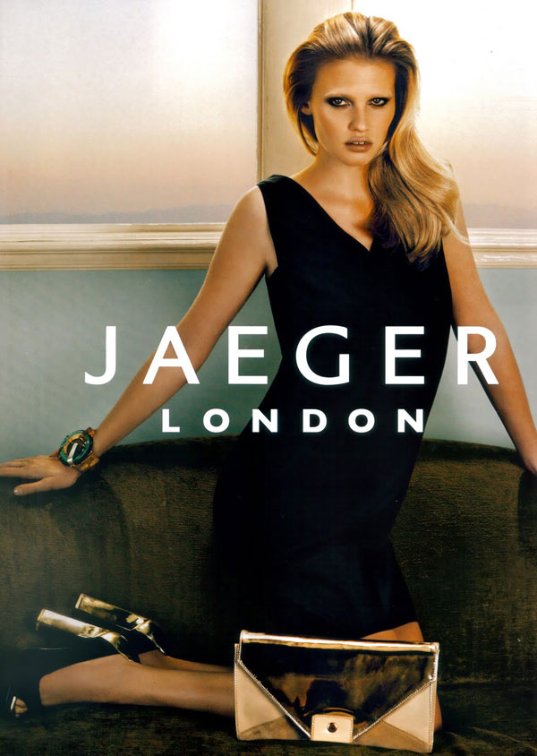 Jaeger London S/S 2010 Campaign Preview | Lara Stone
