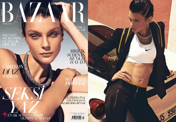 Jessica Stam Is Sporty Glam for Harper's Bazaar Turkey's July Cover Shoot by Koray Birand Jessica Stam Is Sporty Glam for Harper's Bazaar Turkey's July Cover Shoot by Koray Birand