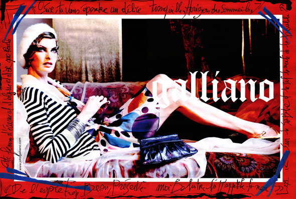 Campaign Preview | Linda Evangelista for John Galliano Fall 2009